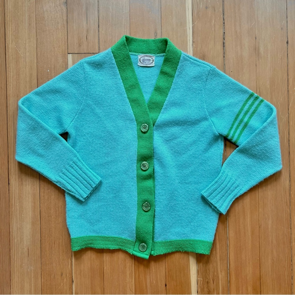 Vintage 1960s sweater cardigan set S - Picture 4 of 11